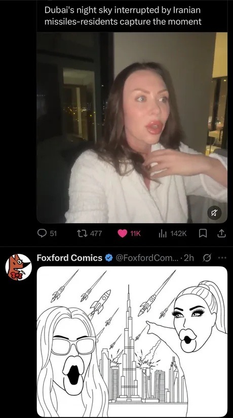 Dubai's night sky interrupted by Iranian missiles-residents capture the moment