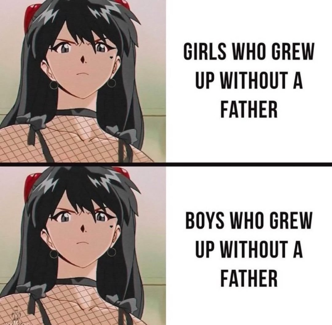 GIRLS WHO GREW UP WITHOUT A FATHER
BOYS WHO GREW UP WITHOUT A FATHER
