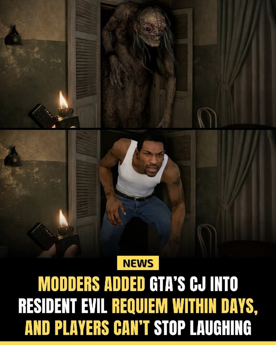 NEWS MODDERS ADDED GTA'S CJ INTO RESIDENT EVIL REQUIEM WITHIN DAYS, AND PLAYERS CAN'T STOP LAUGHING