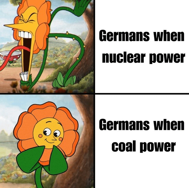 Germans when nuclear power German when coal power