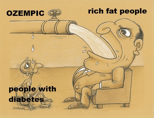 OZEMPIC rich fat people people with diabetes