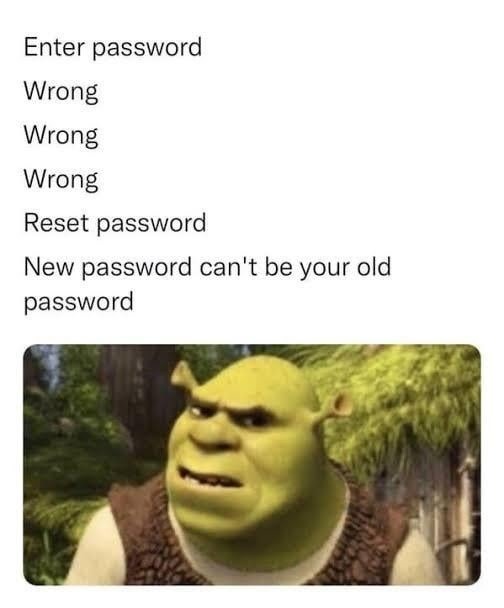 Enter password
Wrong
Wrong
Wrong
Reset password
New password can't be your old password