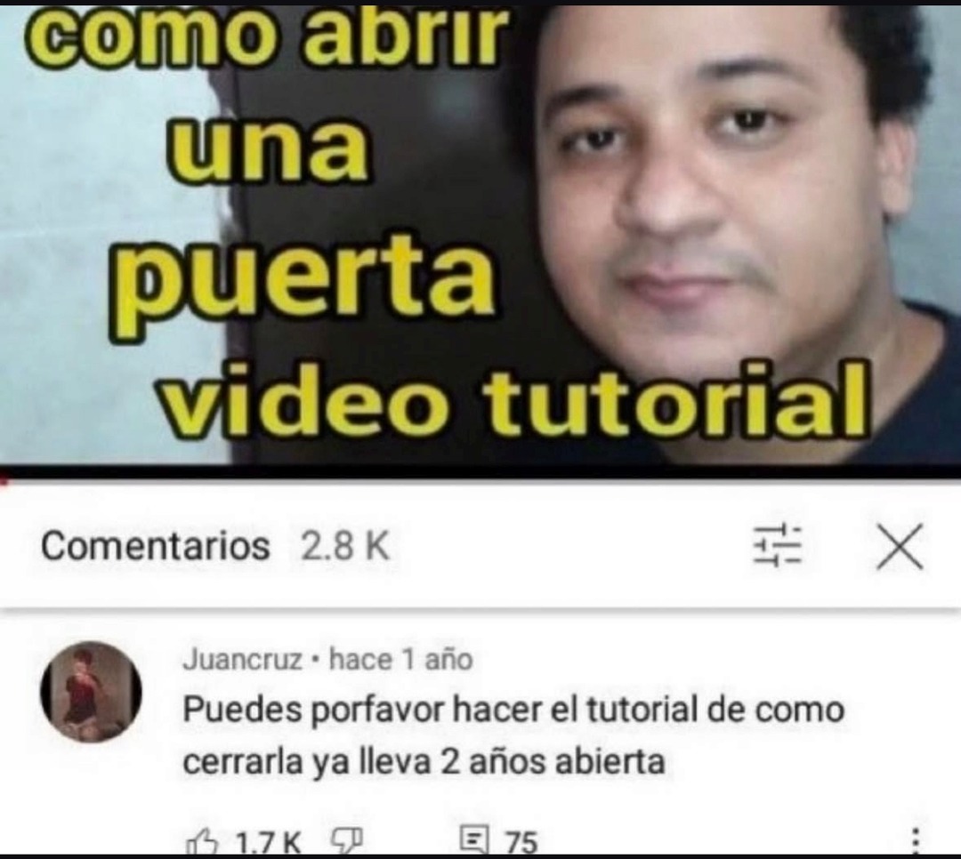 como abrir una puerta video tutorial
Comentarios 2.8 K
Juancuzr · hace 1 año
Puedes porfavor hacer el tutorial de como cerrarla ya lleva 2 años abierta