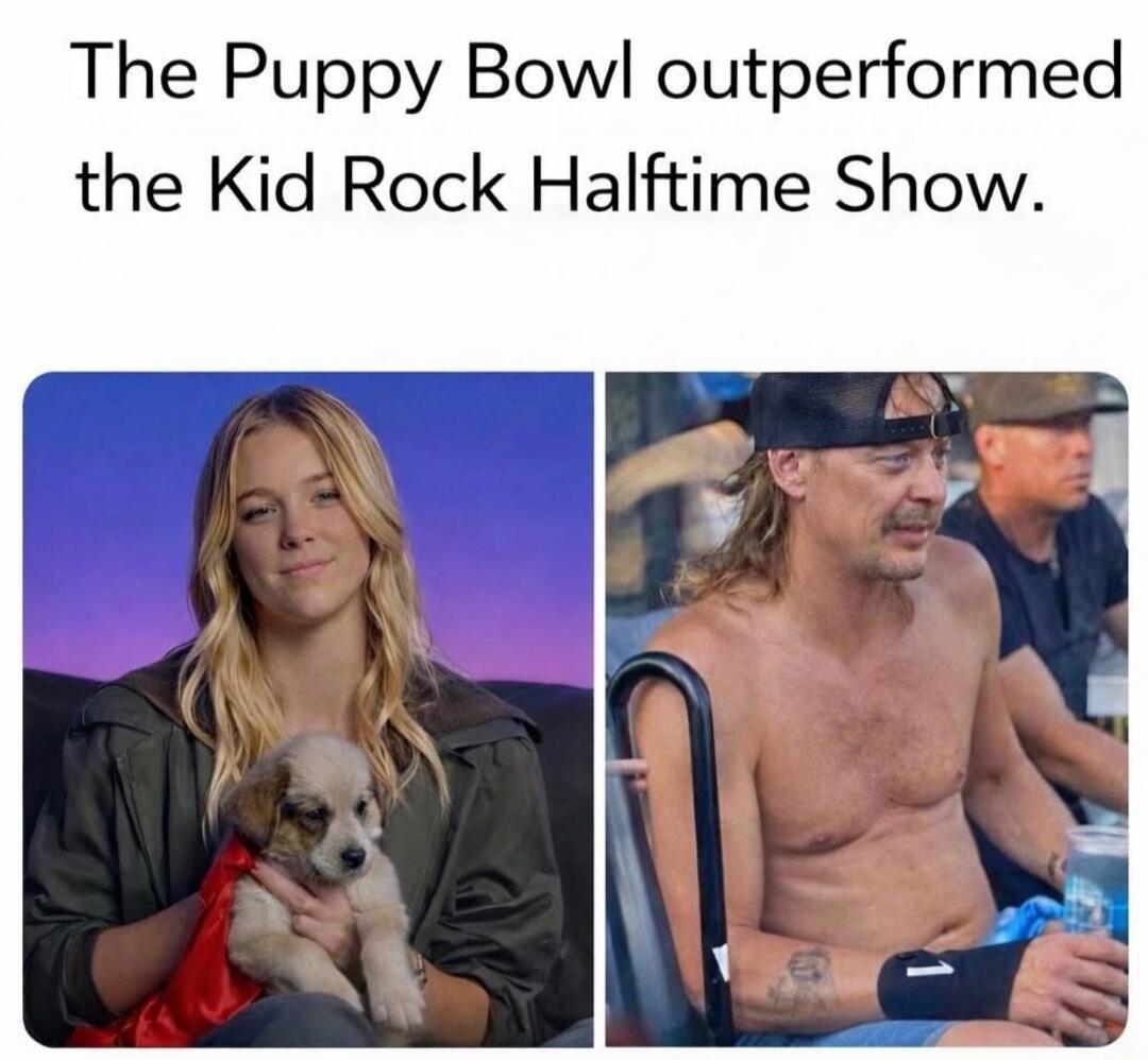The Puppy Bowl outperformed the Kid Rock Halftime Show.