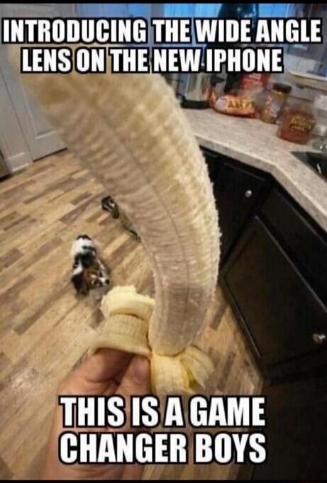 INTRODUCING THE WIDE ANGLE LENS ON THE NEW IPHONE
THIS IS A GAME CHANGER BOYS