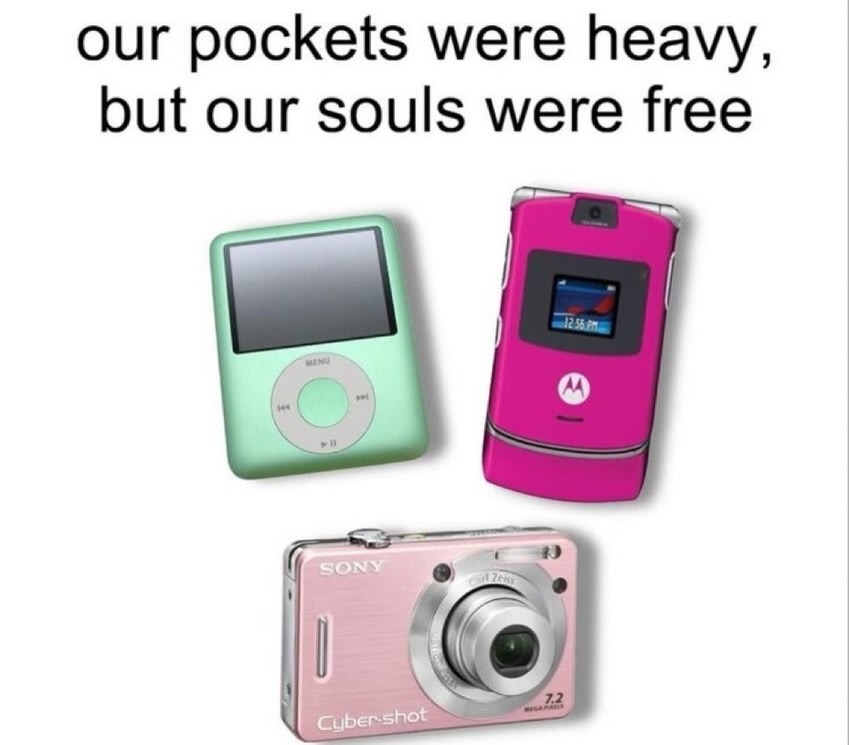 our pockets were heavy, but our souls were free