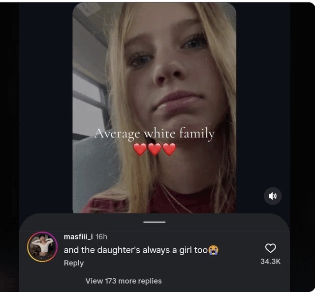 Average white family