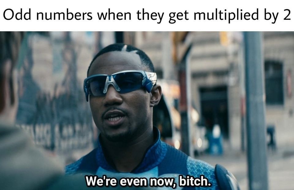 Odd numbers when they get multiplied by 2