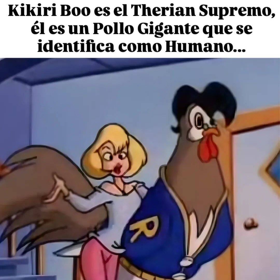 Kikiri Boo es el Therian Supremo, él es un Pollo Gigante que se identifica como Humano...