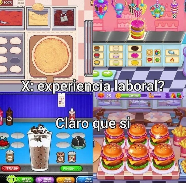 X: experiencia laboral?
Claro que si
