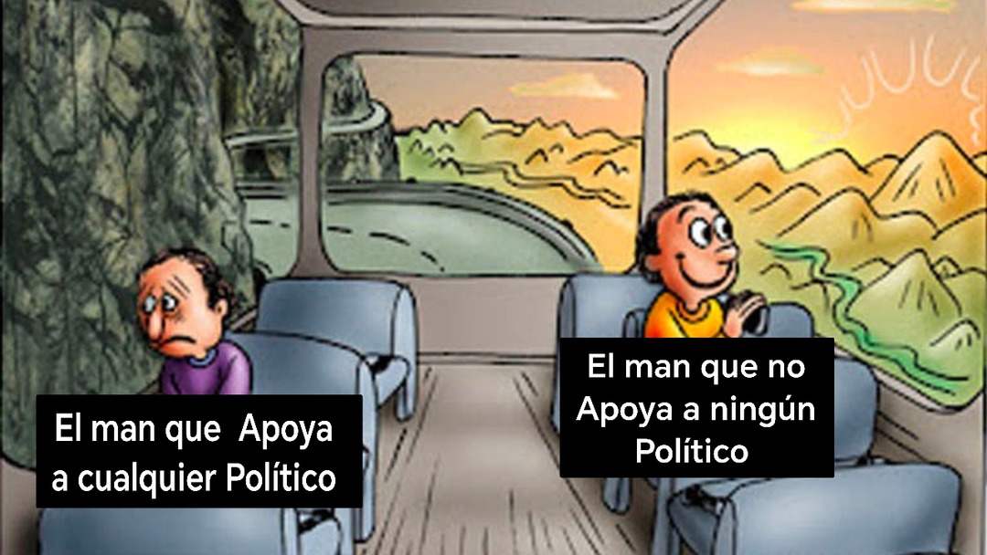 El hombre que apoya a cualquier político vs El hombre que no apoya a ningún político