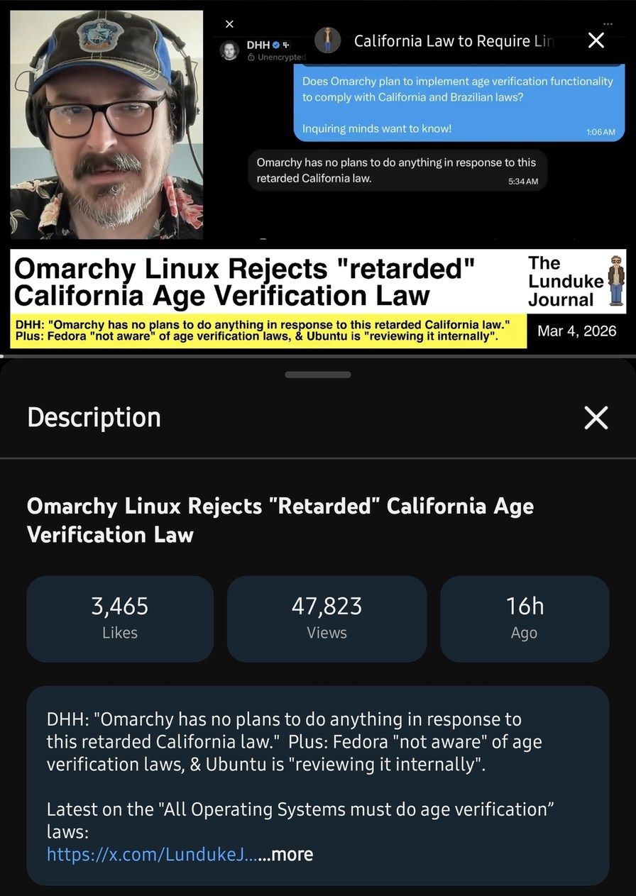 Omarchy Linux Rejects 