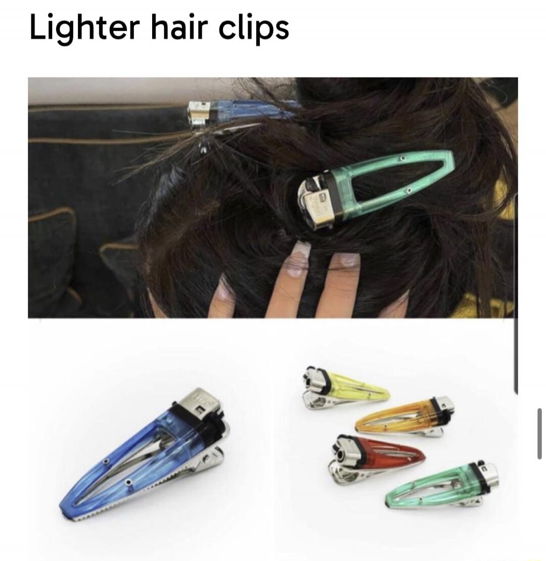 Lighter hair clips