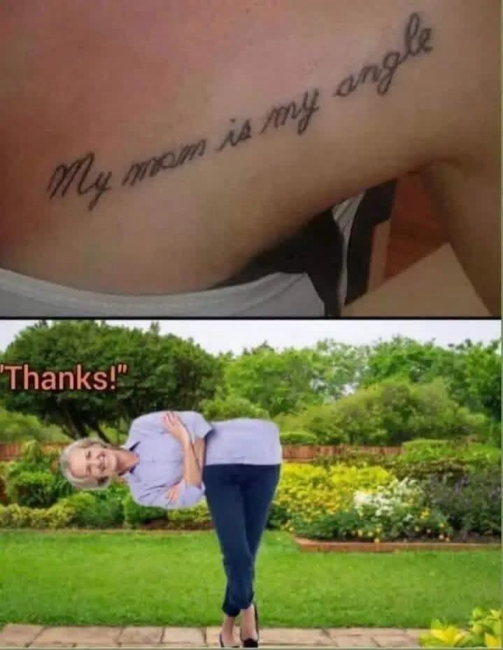 My mom is my angle
