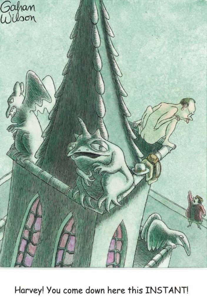 Harvey! You come down here this INSTANT!