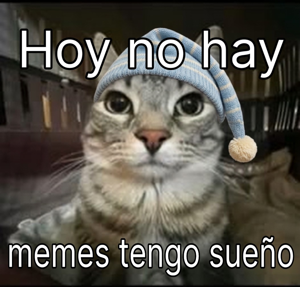 Hoy no hay memes tengo sueño