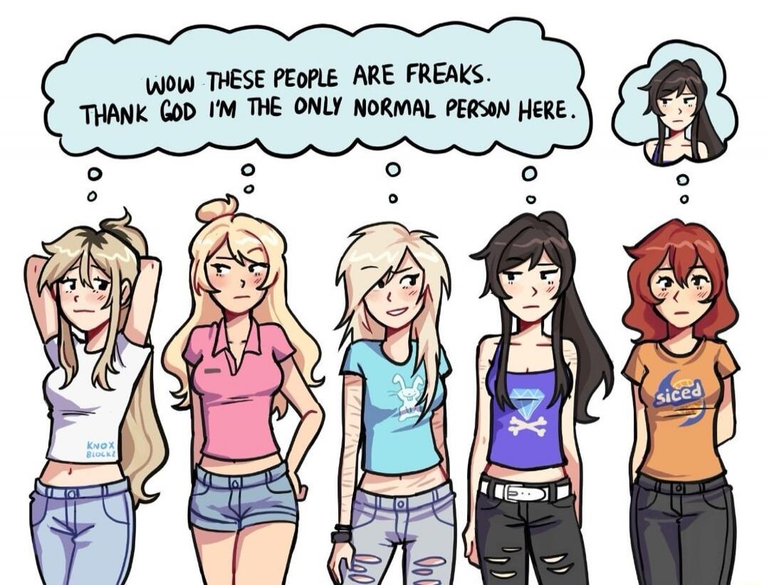 WOW THESE PEOPLE ARE FREAKS. THANK GOD I'M THE ONLY NORMAL PERSON HERE.