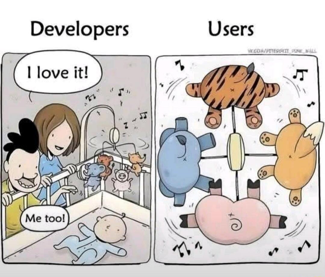 Developers: I love it! Users: Me too!