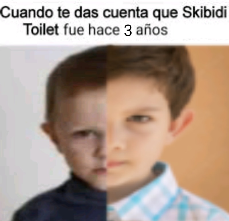 Cuando te das cuenta que Skibidi Toilet fue hace 3 años
