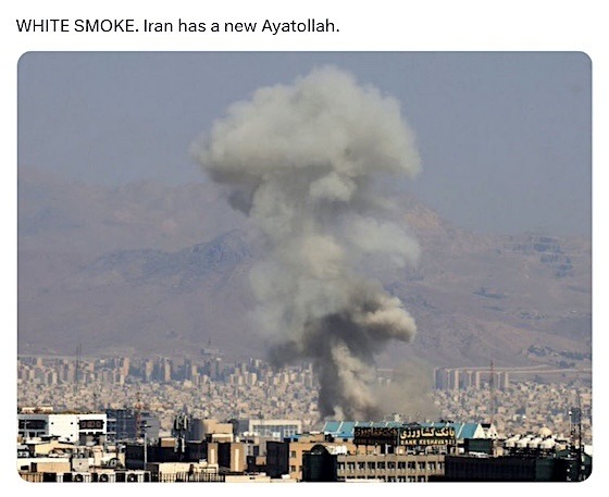 WHITE SMOKE. Iran has a new Ayatollah.