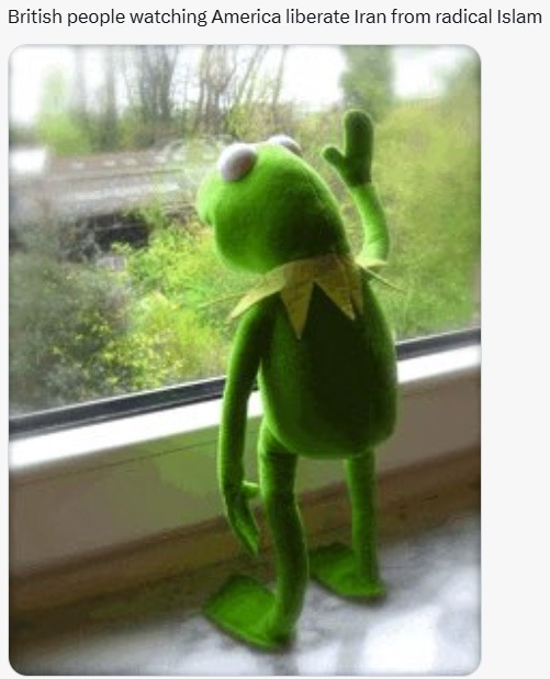 British people watching America liberate Iran from radical Islam