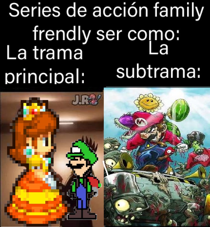 Series de acción family frendly ser como: La trama principal: La subtrama: