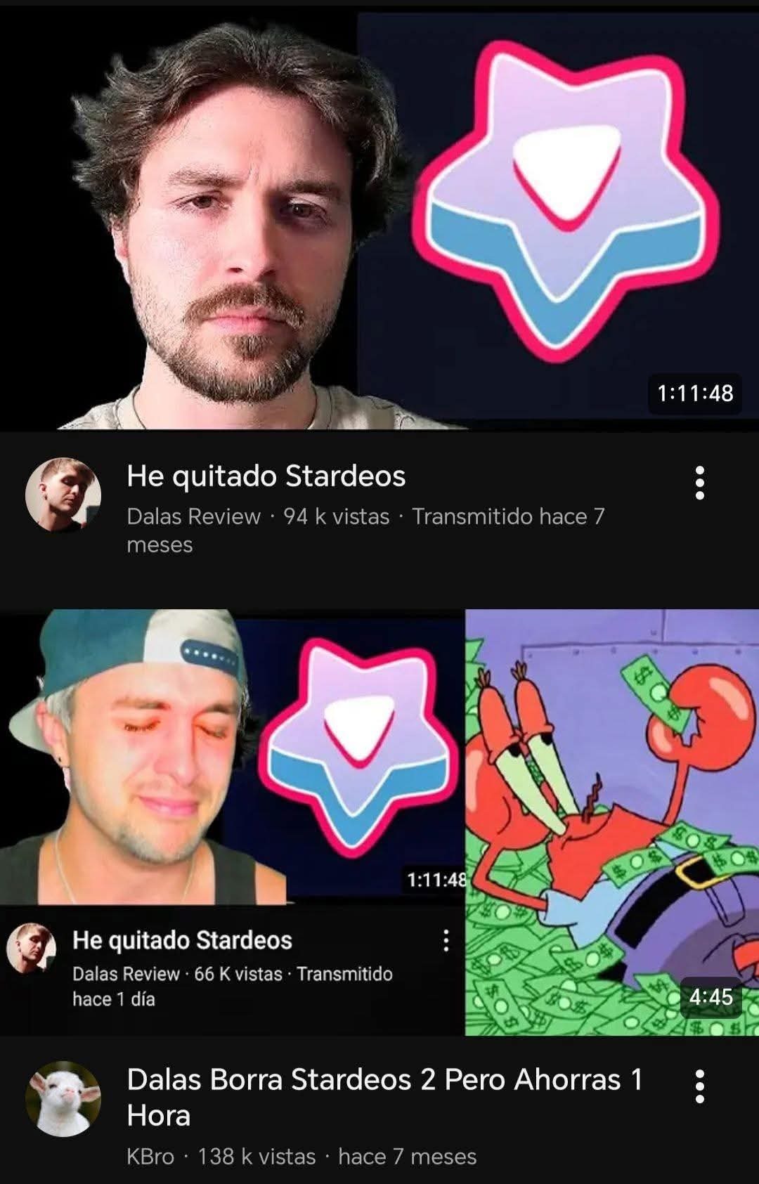 He quitado Stardes
He quitado Stardes
Dalas Borra Stardes 2 Pero Ahorras 1 Hora