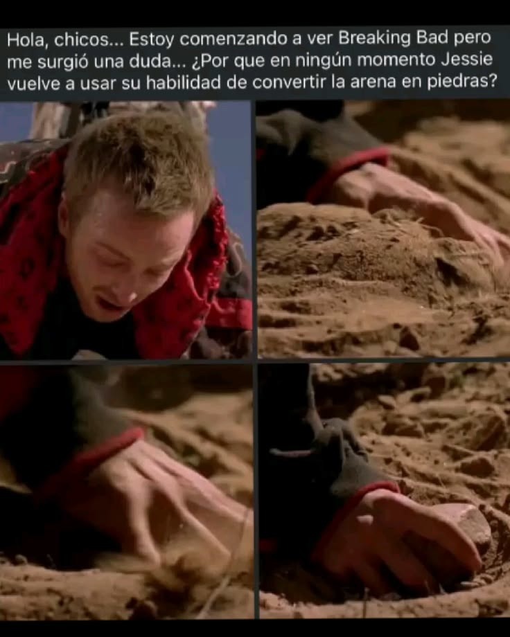 Hola, chicos... Estoy comenzando a ver Breaking Bad pero me surgió una duda... ¿Por que en ningún momento Jessie vuelve a usar su habilidad de convertir la arena en piedras?