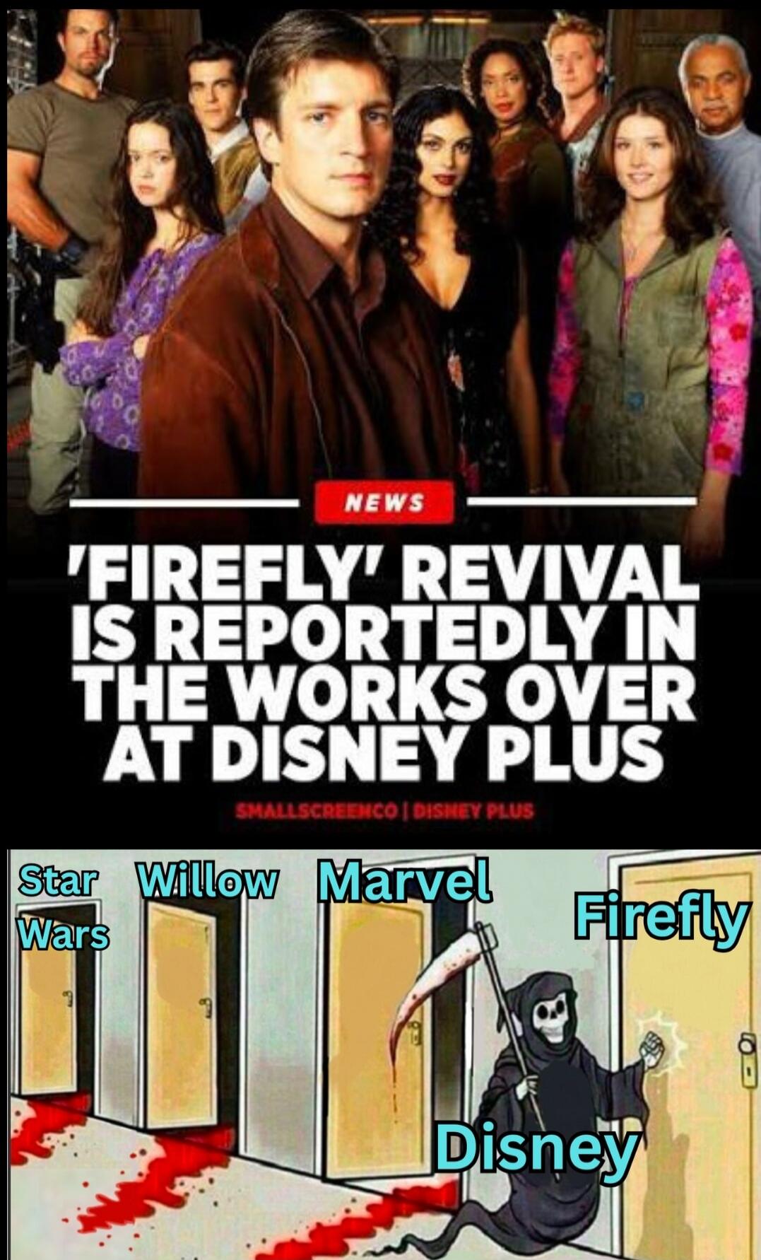 NEWS 'FIREFLY' REVIVAL IS REPORTEDLY IN THE WORKS OVER AT DISNEY PLUS SMALLSCREENCO | DISNEY PLUS