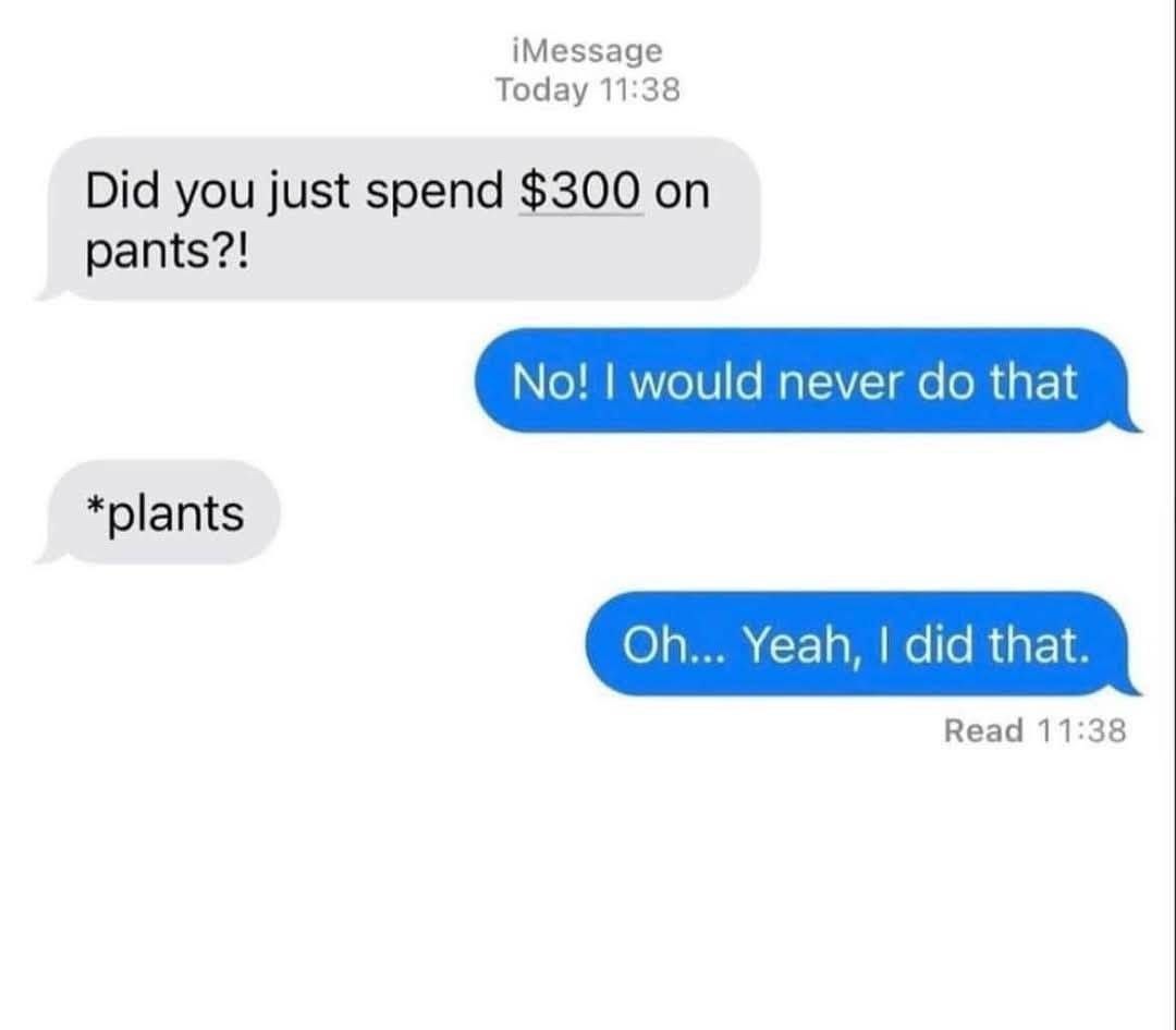 Did you just spend $300 on pants?! No! I would never do that *plants Oh... Yeah, I did that. Read 11:38