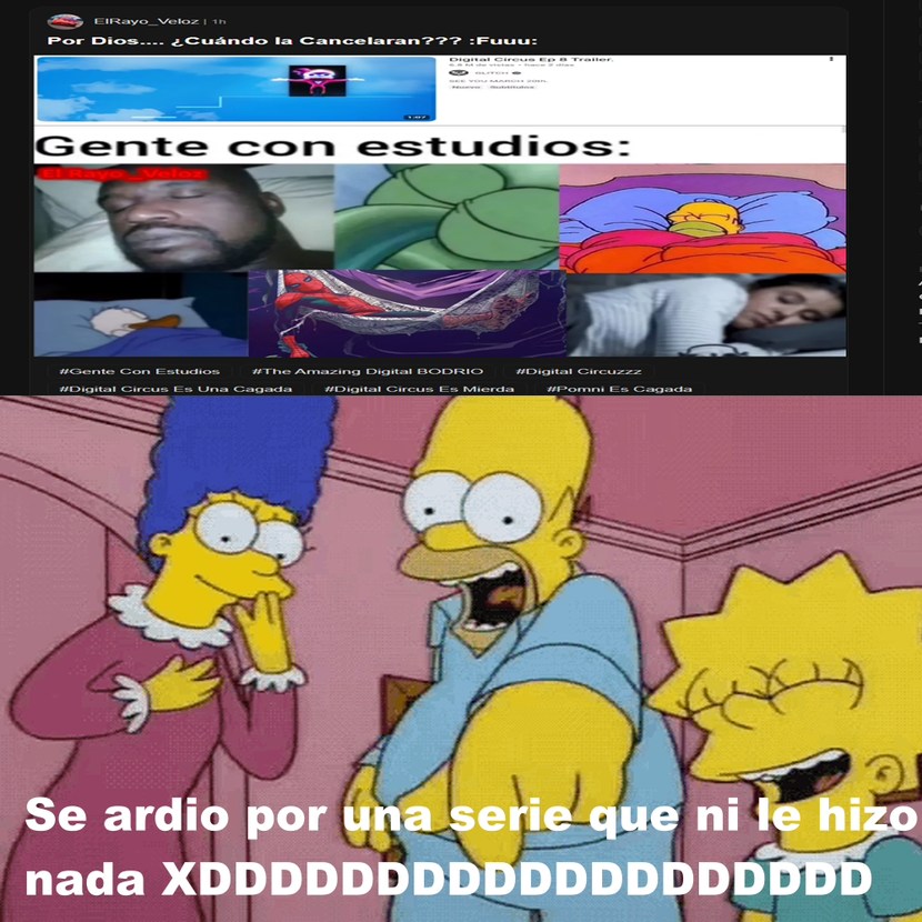 Por Dios.... ¿Cuándo la Cancelaran??? :Fuuu:
Gente con estudios:
#Gente Con Estudios #The Amazing Digital BODRIO #Digital Circuzzz
#Digital Circus Es Una Cagada #Digital Circus Es Mierda #Pomni Es Cagada
Se ardio por una serie que ni le hizo nada XDDDDDDDDDDDDDDDDDDDDDD