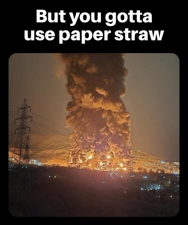 But you gotta use paper straw