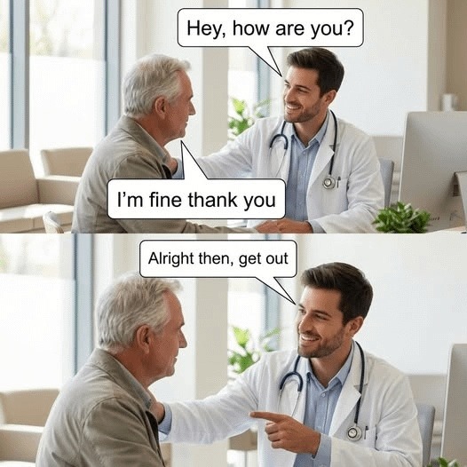 Hey, how are you? I'm fine thank you Alright then, get out