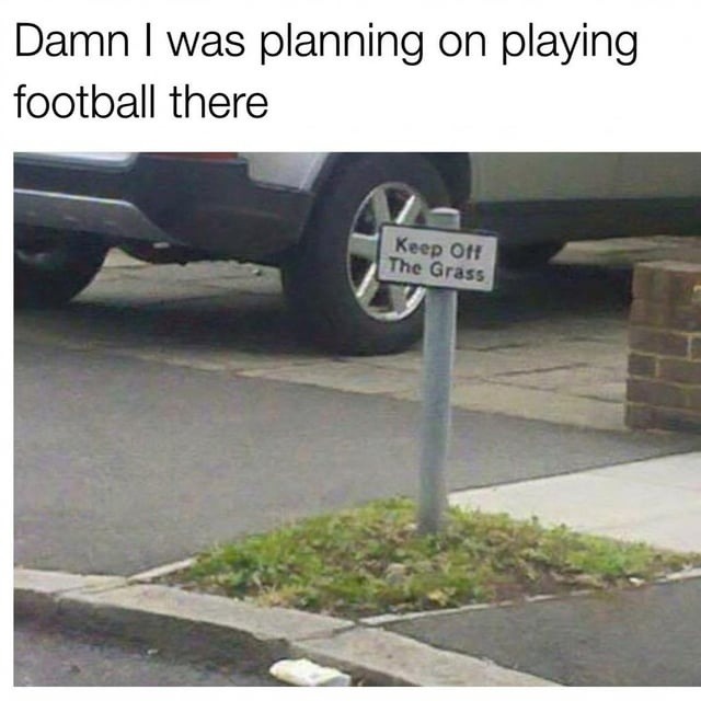 Damn I was planning on playing football there