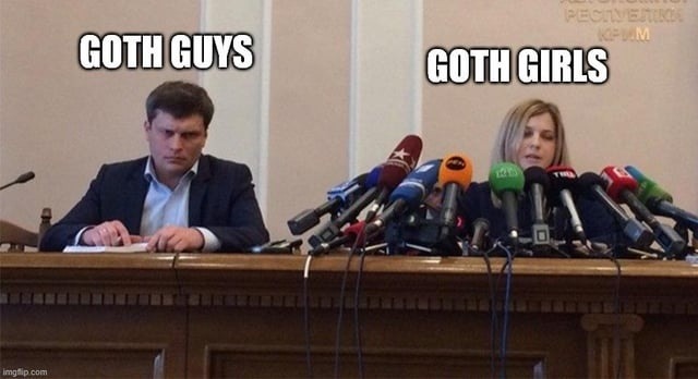 GOTH GUYS GOTH GIRLS