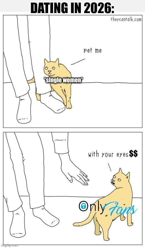 DATING IN 2026: Pet me *single women* with your eyes$$ OnlyFans