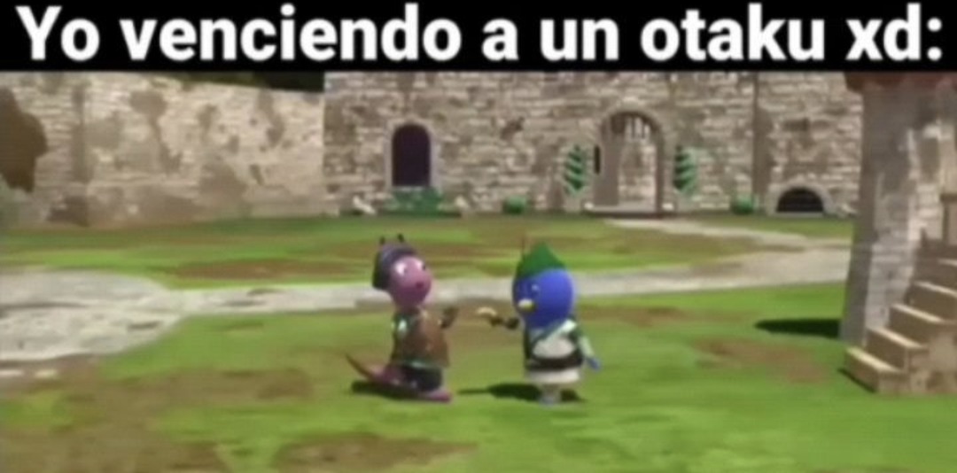 Yo venciendo a un otaku xd: