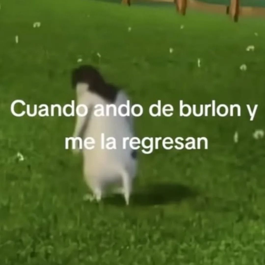 Cuando ando de burlon y me la regresan