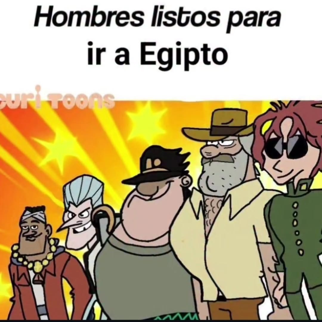 Hombres listos para ir a Egipto