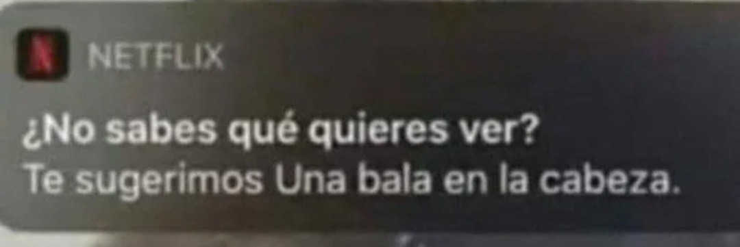 NETFLIX
¿No sabes qué quieres ver?
Te sugerimos Una bala en la cabeza.