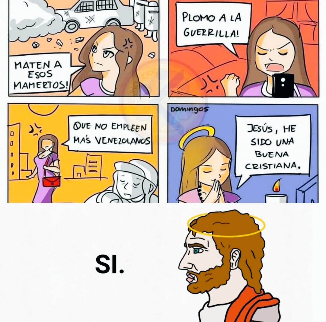 MATEN A ESOS MAMERTOS! PLOMO A LA GUERRILLA! QUE NO EMPLEEN MÁS VENEZOLANOS JESÚS, HE SIDO UNA BUENA CRISTIANA. SI.
