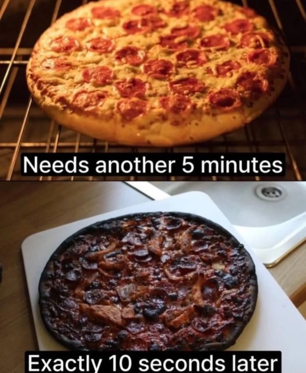 Needs another 5 minutes. Exactly 10 seconds later