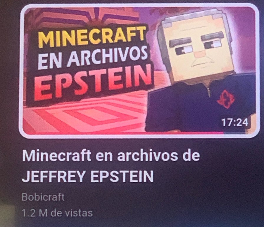 MINECRAFT EN ARCHIVOS DE
EPSTEIN