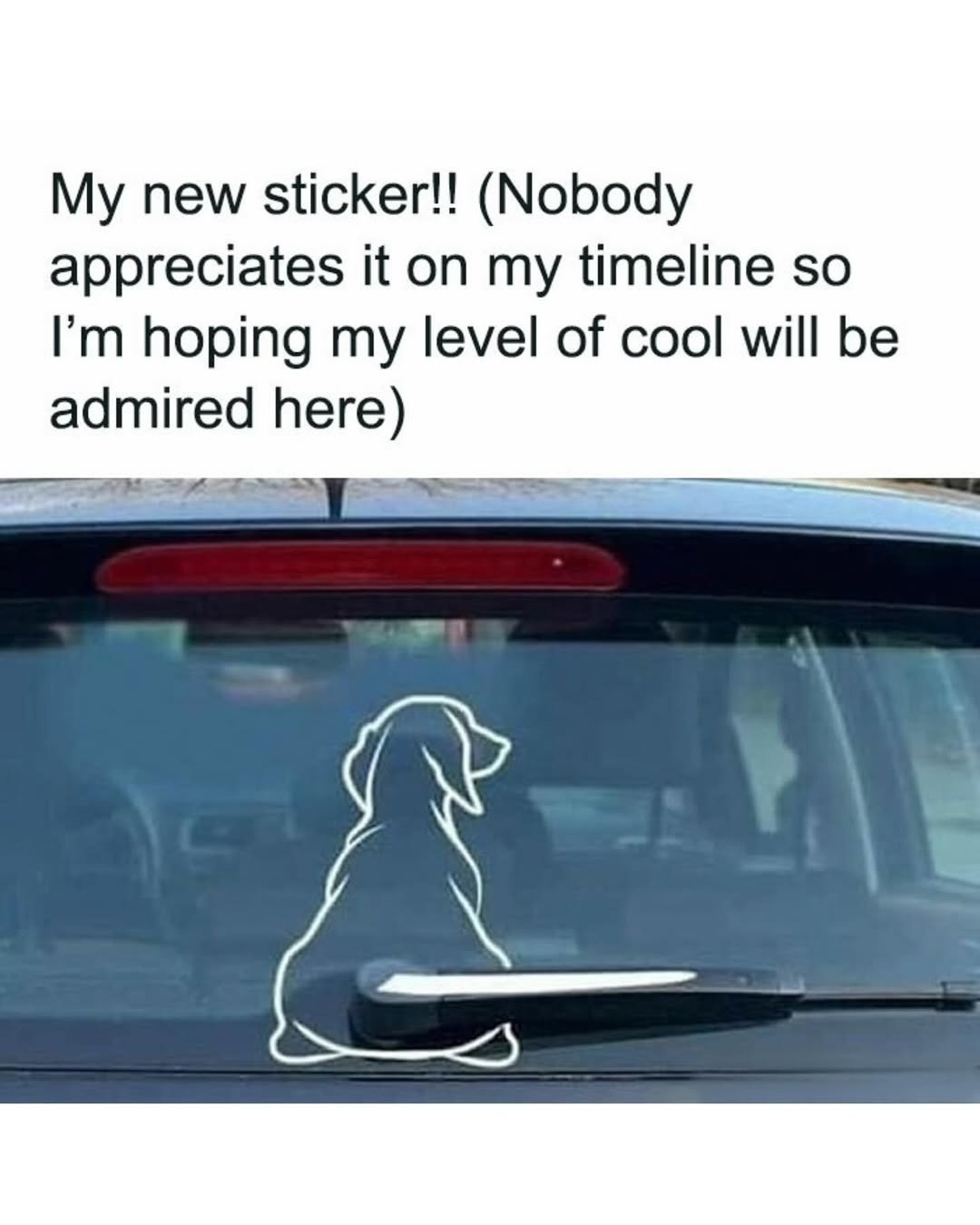 My new sticker!! (Nobody appreciates it on my timeline so I'm hoping my level of cool will be admired here)