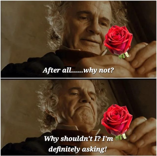 After all.....why not?
Why shouldn't I? I'm definitely asking!