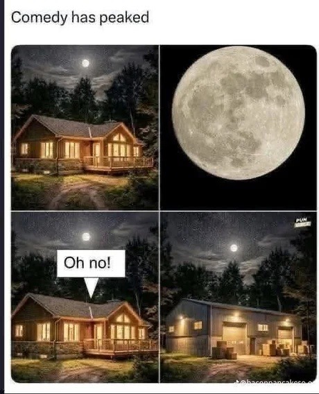 Comedy has peaked Oh no!