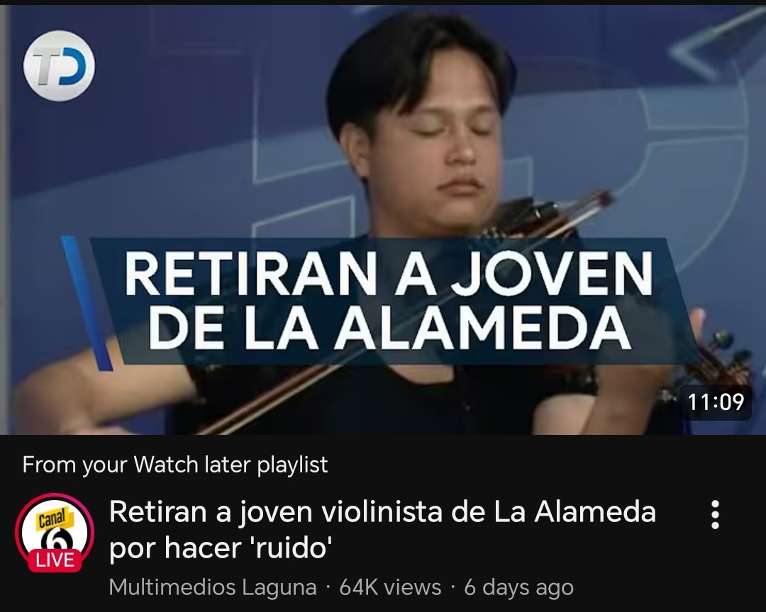 RETIRAN A JOVEN DE LA ALAMEDA