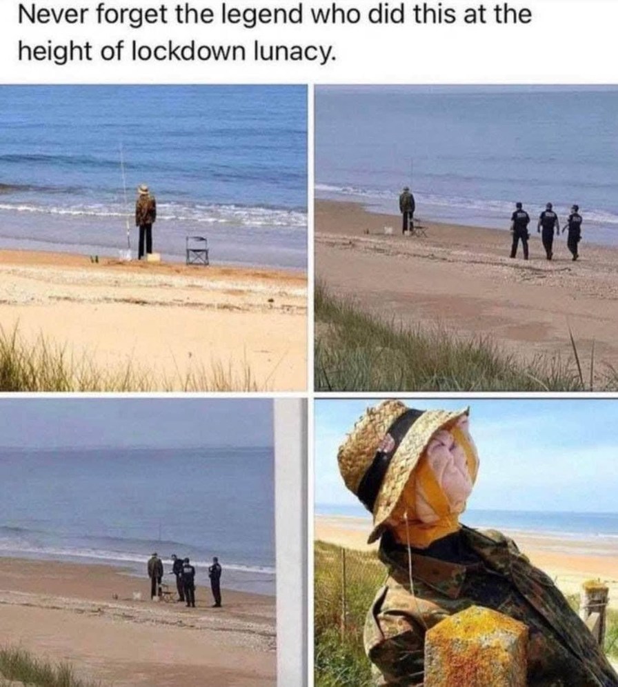 Never forget the legend who did this at the height of lockdown lunacy.