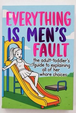 EVERYTHING IS MEN'S FAULT the adult-toddler's guide to explaining all of her whore choices