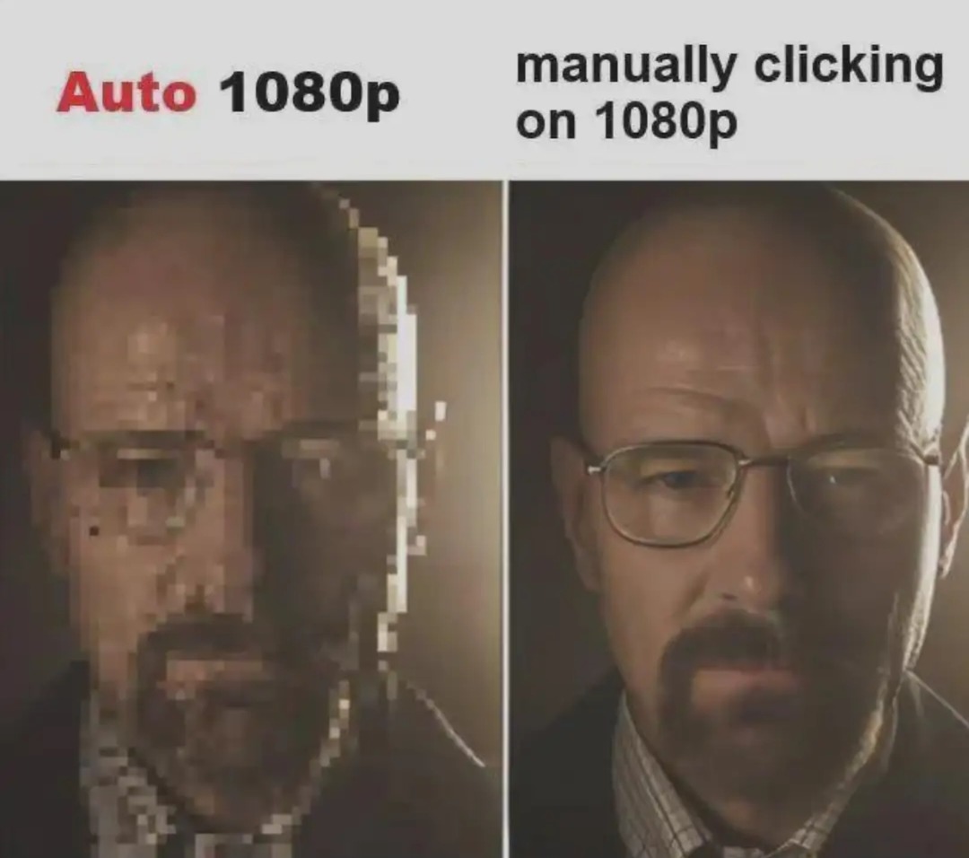 Auto 1080p manually clicking on 1080p